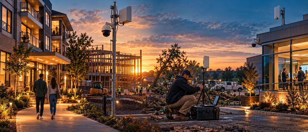 Resifi work across smart residential communities, construction site security, emergency restoration and business networks